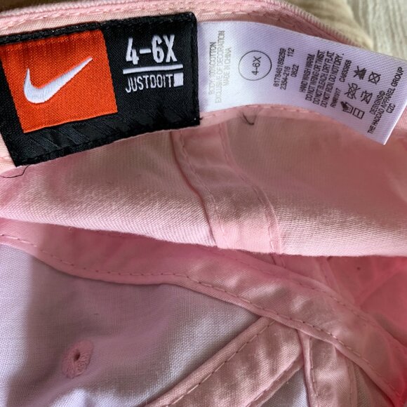 Pink Girls Nike JUSTDOIT Cap 4-6x - Picture 5 of 6